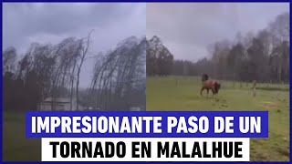 Impresionante paso de un tornado en Malalhue [upl. by Teplitz]