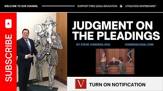 Judgment on the Pleadings explained by Attorney Steve® [upl. by Arba]