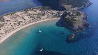 Voidokoilia and Xrisi akti beach Messinia Greece [upl. by Losyram]