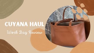 Cuyana Haul  Small Easy Tote Review [upl. by Litch]