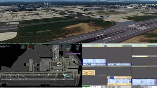 EGKKGND  Gatwick Ground  Vatsim UK ATC  0906  Towerview Part 3 [upl. by Spanjian]