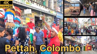 The Pettah Market Sri Lanka 🇱🇰Morning walk in Colombo 4K 30 fps open air bazaars and markets [upl. by Kenric203]