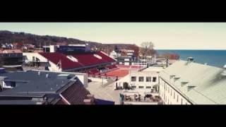 Drone over Båstad Sweden 20170426 4K [upl. by Kenlay]