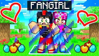 ENCERRADO con MI FAN LOCA en un MUNDO de MINECRAFT 😱😍 [upl. by Son413]