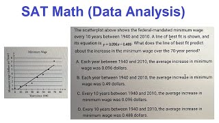 SAT Math Data Analysis [upl. by Ezeerb]