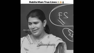 Babita Mam True Lines  Babita Mam Motivational Speech  motivation [upl. by Attennaj]