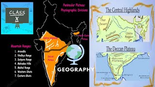 10th geography unit1The peninsular plateau with its types central highlands and Deccan plateau [upl. by Ulu871]