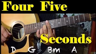 FourFiveSeconds  Guitar Tutorial Rihanna Kanye Paul McCartney [upl. by Smoot429]