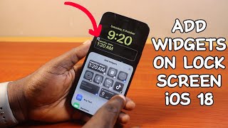 How to Add Widgets on Lock Screen iOS 18 [upl. by Collin]