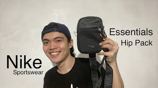 Nike Sportswear Essentials Hip Pack Triple Black in Small  Nike Crossbody Bag  Bag Review [upl. by Innoj]