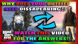 GTA Online WARNING MISSING SAVED OUTFITS EXPLAINED Is Rockstar Removing GLITCHED Outfits [upl. by Eilujna]