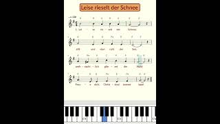 Leise rieselt der Schnee  Text und Noten  Shorts [upl. by Heilner]