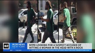 Woman bashed in the head with a rock in Greenwich Village [upl. by Elegna]