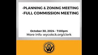 103024 Planning amp Zoning and Full Commission [upl. by Magena]