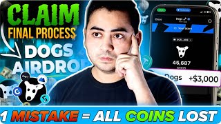 DOGS AIRDROP Claim Withdrawal and Sell  dogs Listing Time Confirmed  Final Process  Telegram [upl. by Pedro]