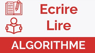 Algorithme 5  Ecrire  Lire Darija [upl. by Liebman]