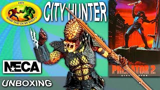 UNBOXING  Predator 2  CITY HUNTER  NECA  Human Hunting Time In The Concrete Jungle [upl. by Anuahsat458]