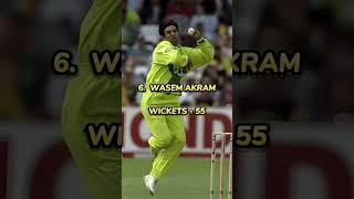 Top 10 highest wicket takers in odi World Cup history [upl. by Ahc]