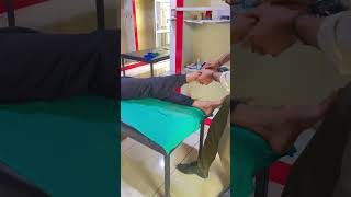 Leg pain ankel sprain treatment by chiropractic adjustment india best chiropractor dr amit choudhary [upl. by Novyak]