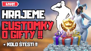 HRAJEME O GIFTY  🥳🎁 CUSTOMKY cz sk fortnite s fansfortnite cz skSAC FTNS 💖 [upl. by Nednerb]