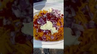 Chili Fritos Corn Salad chilifritos corn salad food foodie cooking easy recipe [upl. by Odlanyar]