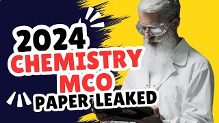 2024 chemistry mcq paper [upl. by Aiclef]