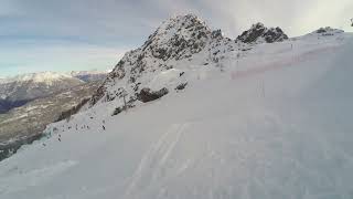 First powder of the year with my Black Crows Mirus Cor Ski in Aprica italy [upl. by Stanzel]