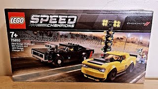 Lego Speed Champions Dodge Demon amp 1970 Charger Drag Set 75893 [upl. by Wahlstrom]