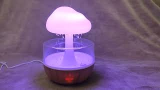 Ультразвуковой увлажнитель воздуха – ночник Грибок с эффектом дождя MUSHROOM Cloud Rain Humidifier [upl. by Odravde171]