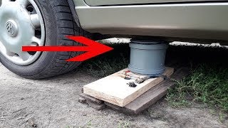 How to make a powerful air jack out of sewage muff [upl. by Jeff81]