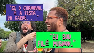 repórter CAUSANDO em um BLOCO DE CARNAVAL DO RIO DE JANEIRO no meio de novembro [upl. by Elisa]