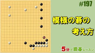 【模様の碁の考え方】５分で囲碁レッスン 197 [upl. by Hau848]