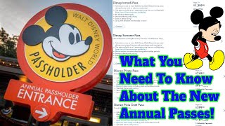 Annual Passes 2023 Everything you need to know Full Disney World Annual Pass Lineup [upl. by Maire]