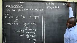 MATHS 2022 GCE P1 Q13 [upl. by Erialb]