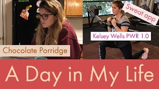 A Day in the Life of a College Student  Sweat Workout  Chocolate Porridge [upl. by Woolley715]