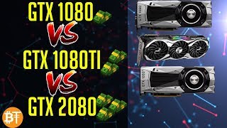 ⛏️GTX 1080GTX 1080TIRTX 2080 MINING COMPARISON IN 2018⛏️ [upl. by Pega]