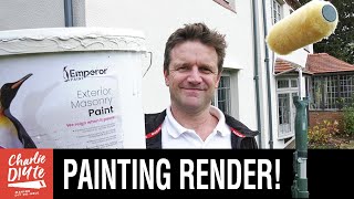 How to Paint Exterior Rendered Walls [upl. by Ovid116]