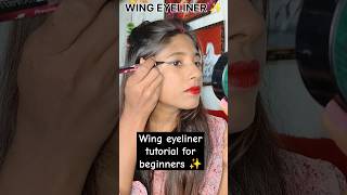 quotkitten eyequot look🔥wingliner TrendingNow winged eyeliner tutorial eyeliner tutorial for beginners [upl. by Kim]