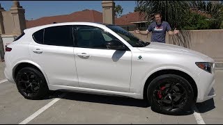 The 2018 Alfa Romeo Stelvio Quadrifoglio Is an 85000 Super SUV [upl. by Kleper625]