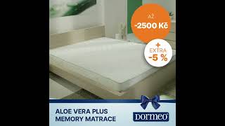 DORMEO MATRACE ALOE VERA PLUS MEMORY 18 CM UŠETŘETE AŽ 2 500 KČ  EXTRA 5  JEN DO 186 [upl. by Langston39]