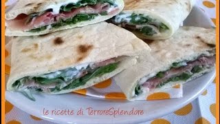 Piadine allolio extravergine di oliva [upl. by Odrahcir]