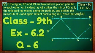 Class  9th Ex  62 Q 6 Lines and Angles Maths NCERT CBSE [upl. by Rehposirhc]