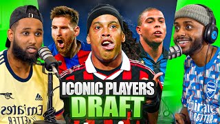 ICONIC FOOTBALLERS DRAFT CHALLENGE Ft Messi Ronaldinho R9 [upl. by Ilario257]