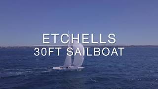 Etchells 30ft Daysailer Sailboat [upl. by Enoitna646]