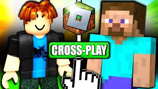 ROBLOX X MINECRAFT CROSSPLAY IS FINALLY HERE amp ITS AWESOME Testing every game so far [upl. by Eikciv]