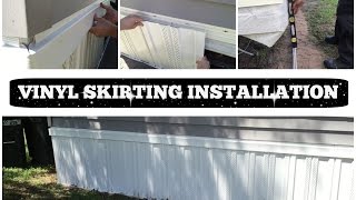 VINYL SKIRTING INSTALLATION  HOW TO DO IT YOURSELF [upl. by Schuster]