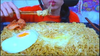 ASMR CHEESY INDOMIE INSTANT NOODLES  NO TALKING  EATING SOUNDS [upl. by Pasia]