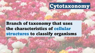 Plant taxonomy lecture Cytotaxonomy [upl. by Aettam]