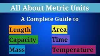 quotMastering Metric UnitsLengthMass CapacityAreaTime amp Temperature Explainedquot Best for Students [upl. by King]