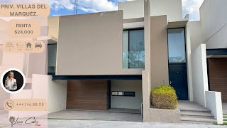 Casa en RENTA en privada Villas del Marquez zona pedregal en San Luis Potosi [upl. by Von203]